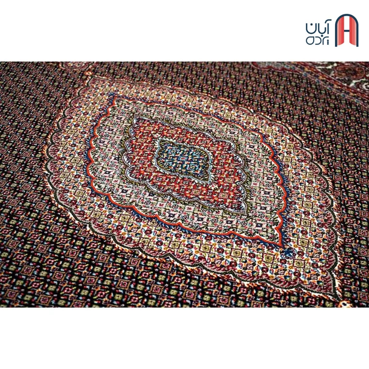 فرش کلکسیون کلاسیک کد N-۱۰۵، سرمه ای رنگ چهار متری — تصویر ۲