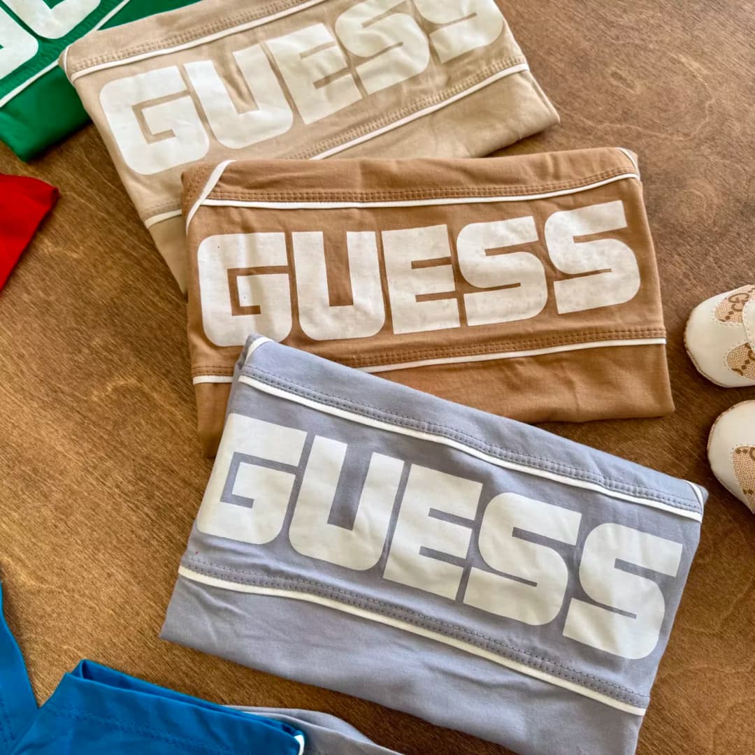 تیشرت شلوارک GUESS سایز 40 تا 55 کد 6403 — تصویر ۲