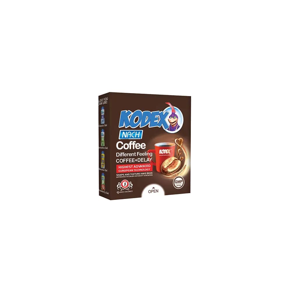 کاندوم کدکس قهوه (کاندوم با طعم قهوه) Coffee بسته ۳ عددی