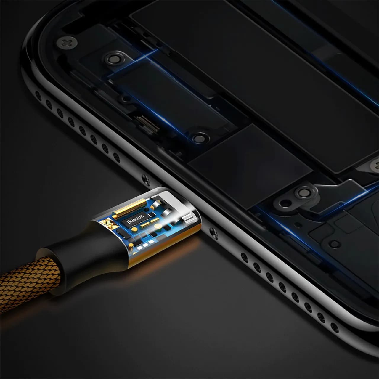کابل تبدیل USB به میکرو USB بیسوس مدل CAMYW طول 1.5 متر با توان 2 آمپر — تصویر ۷