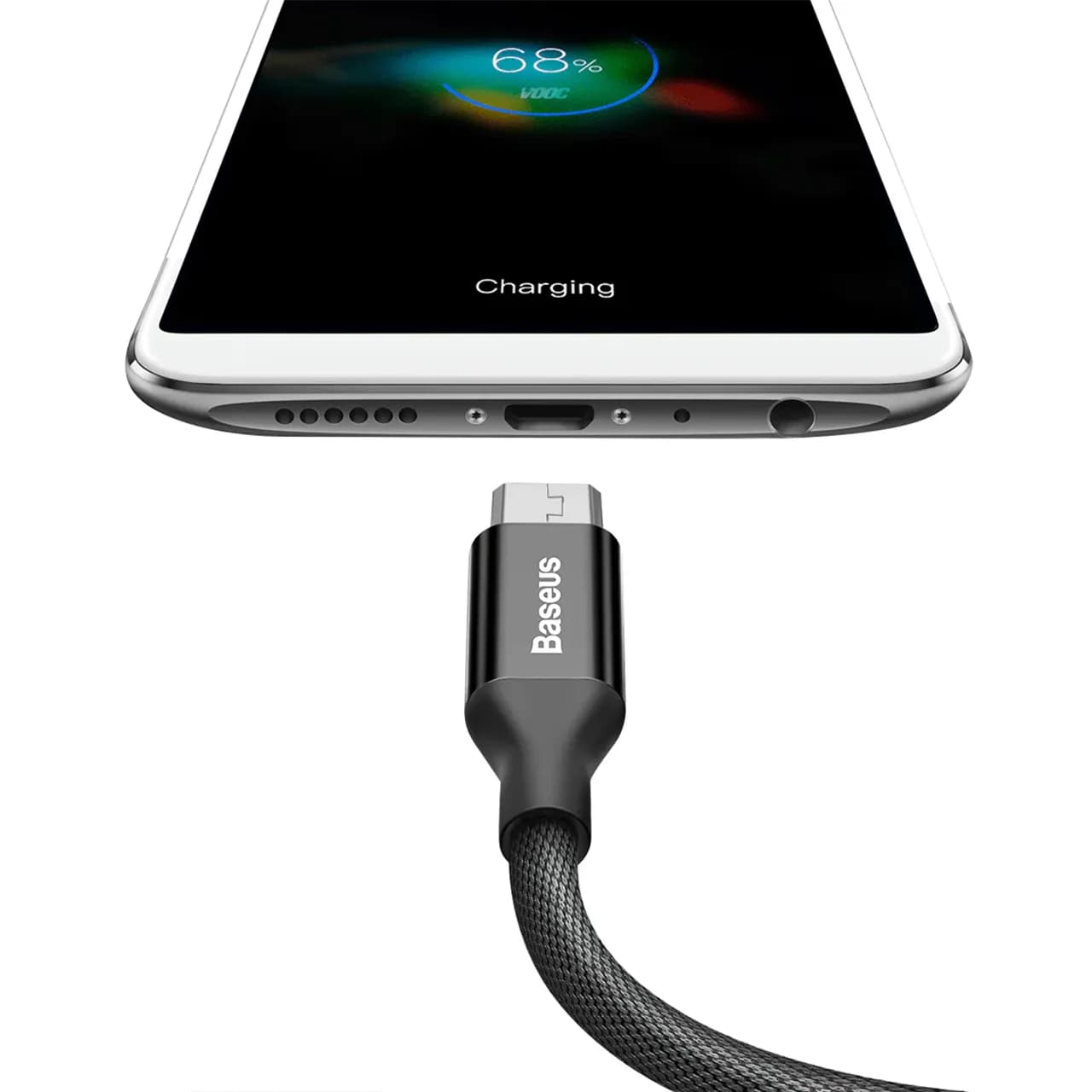 کابل تبدیل USB به میکرو USB بیسوس مدل CAMYW طول 1.5 متر با توان 2 آمپر — تصویر ۶