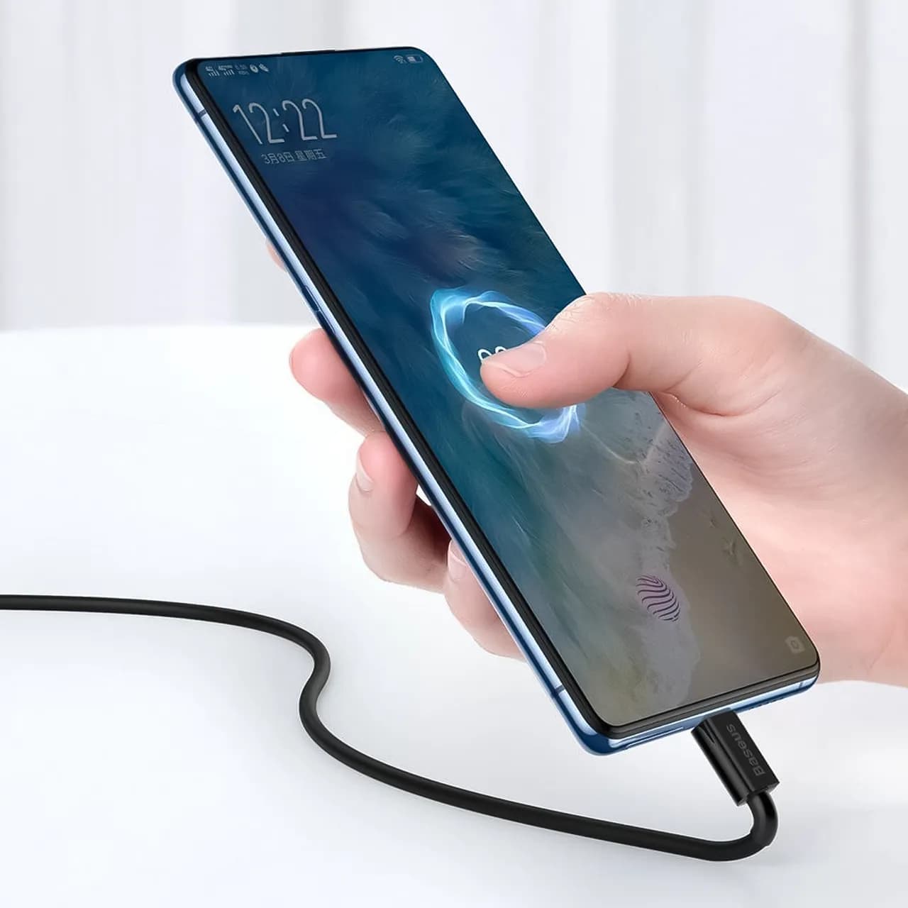 کابل تبدیل USB به میکرو USB بیسوس مدل CAMYS طول 1 متر توان 2 آمپر — تصویر ۹