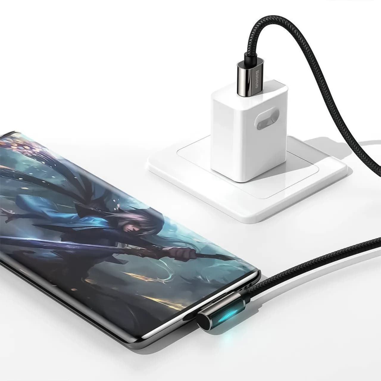 کابل تبدیل USB به تایپ سی بیسوس مدل CATCS طول 1 متر – توان 66 وات — تصویر ۷