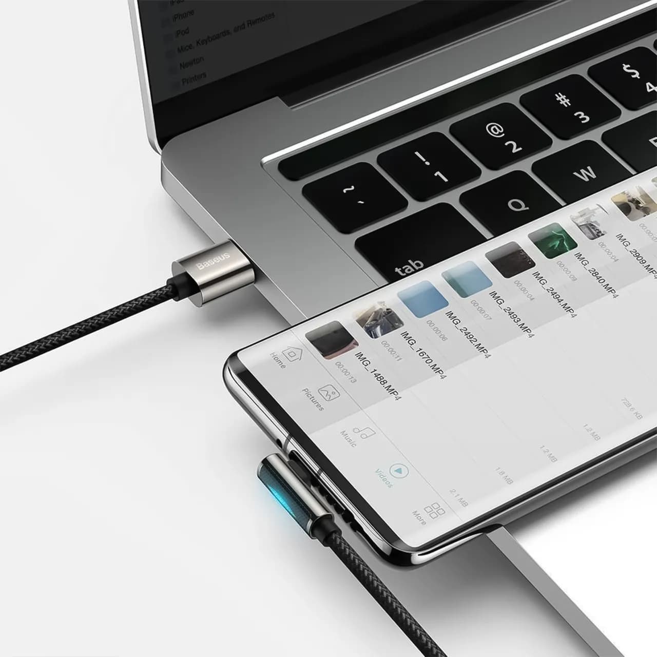 کابل تبدیل USB به تایپ سی بیسوس مدل CATCS طول 1 متر – توان 66 وات — تصویر ۴