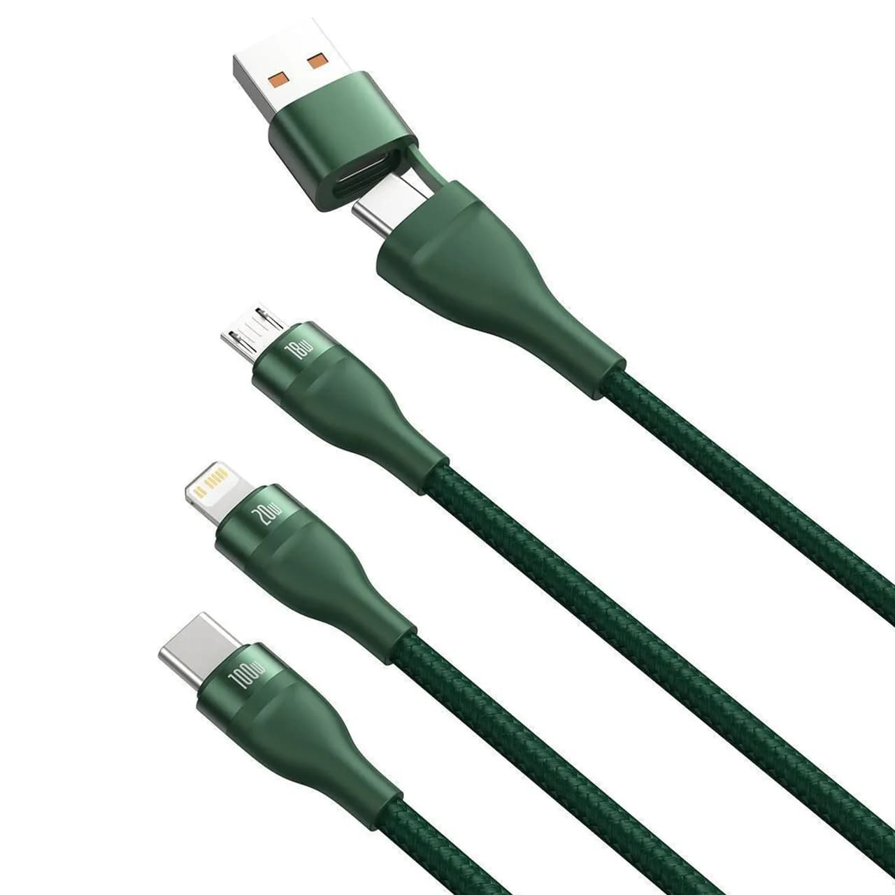 کابل شارژ سریع 2در3 بیسوس مدل CA2T3 طول 1.2 متر — تصویر ۸