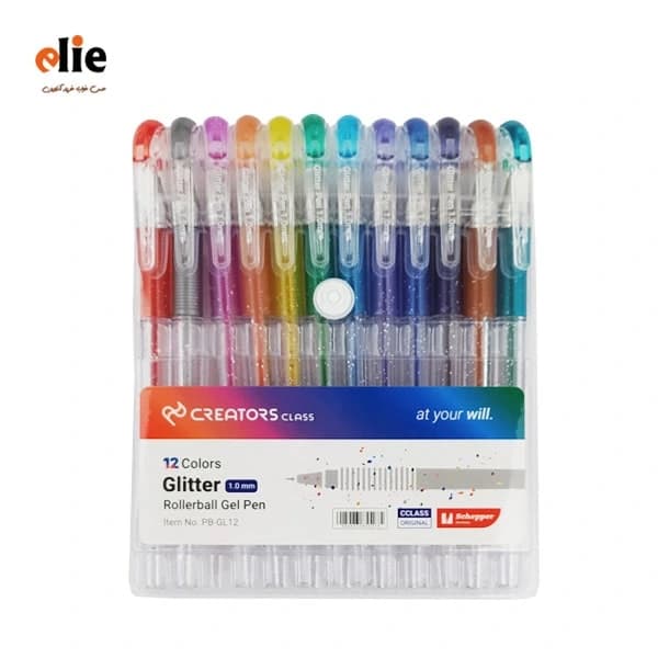 خودکار اکلیلی 12 رنگ کریتوز کلاس سری Glitter pen