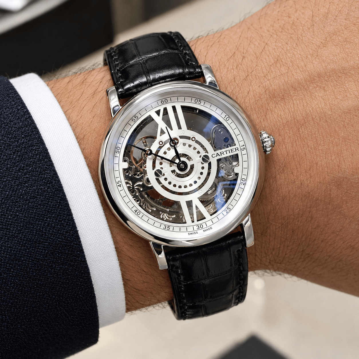 ساعت مردانه اتوماتیک کارتیه Cartier — تصویر ۲