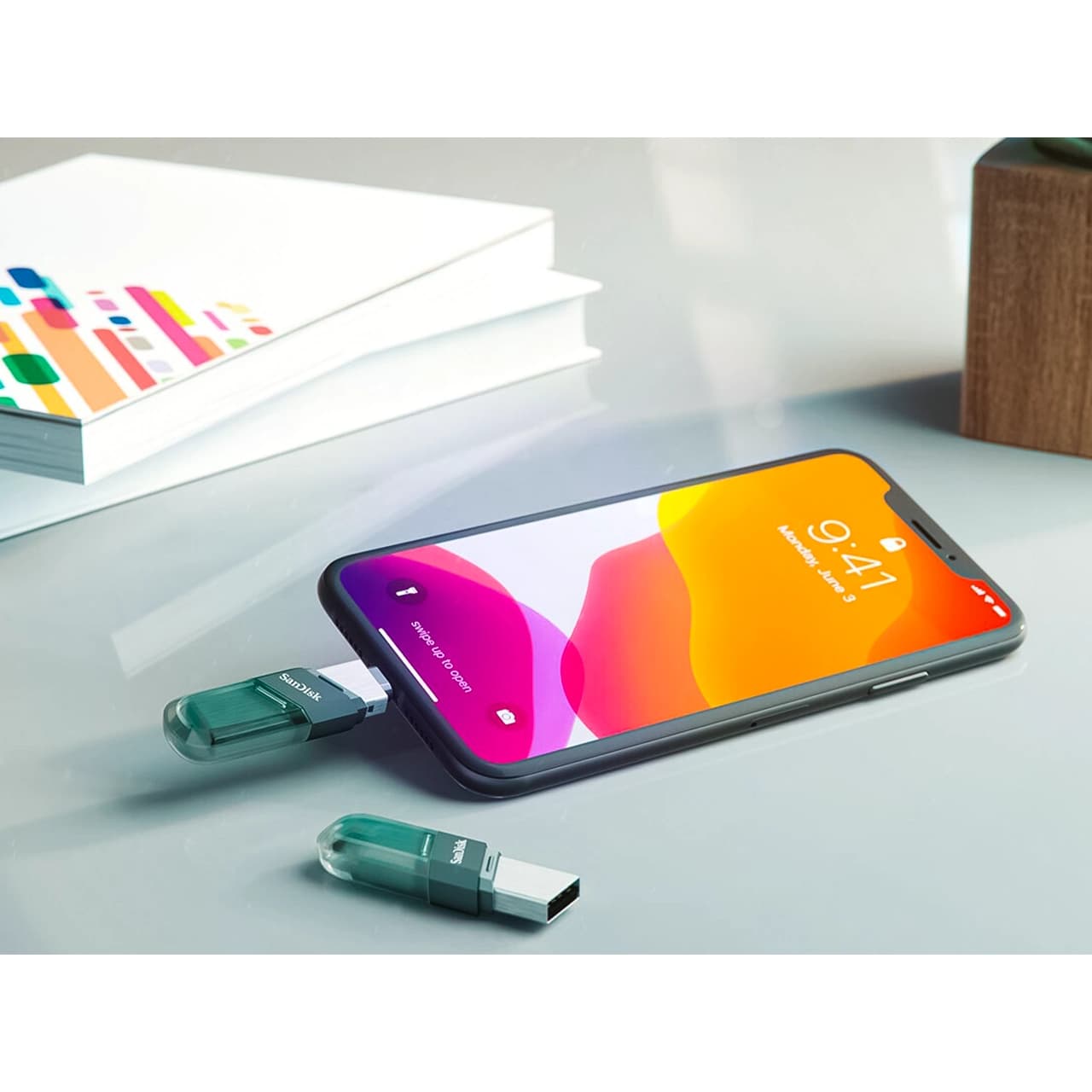 فلش مموری سن دیسک مدل iXpand Flash Drive Flip ظرفیت 128 گیگابایت — تصویر ۶