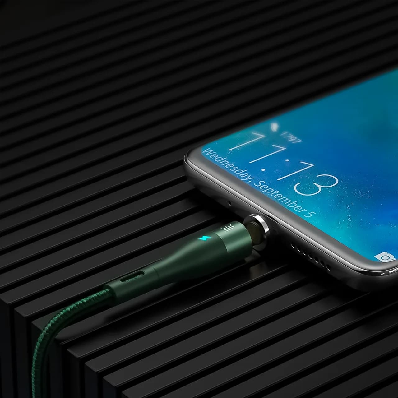 کابل تبدیل USB به تایپ سی مگنتی بیسوس مدل CATXC طول 1 متر توان 3 آمپر — تصویر ۴
