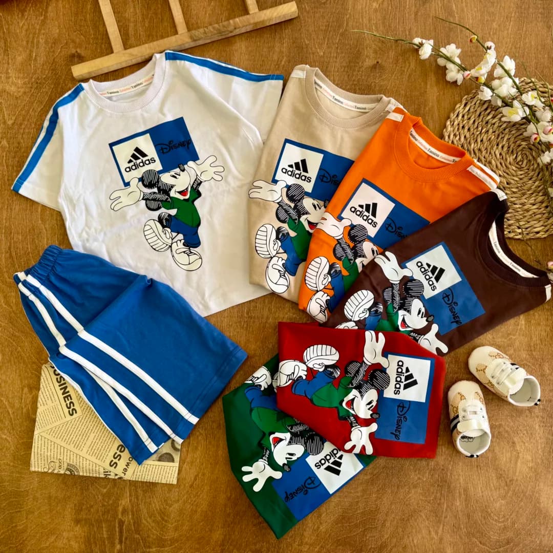 تیشرت شلوارک میکی موس آدیداس Disney سایز 50،55 کد 6370
