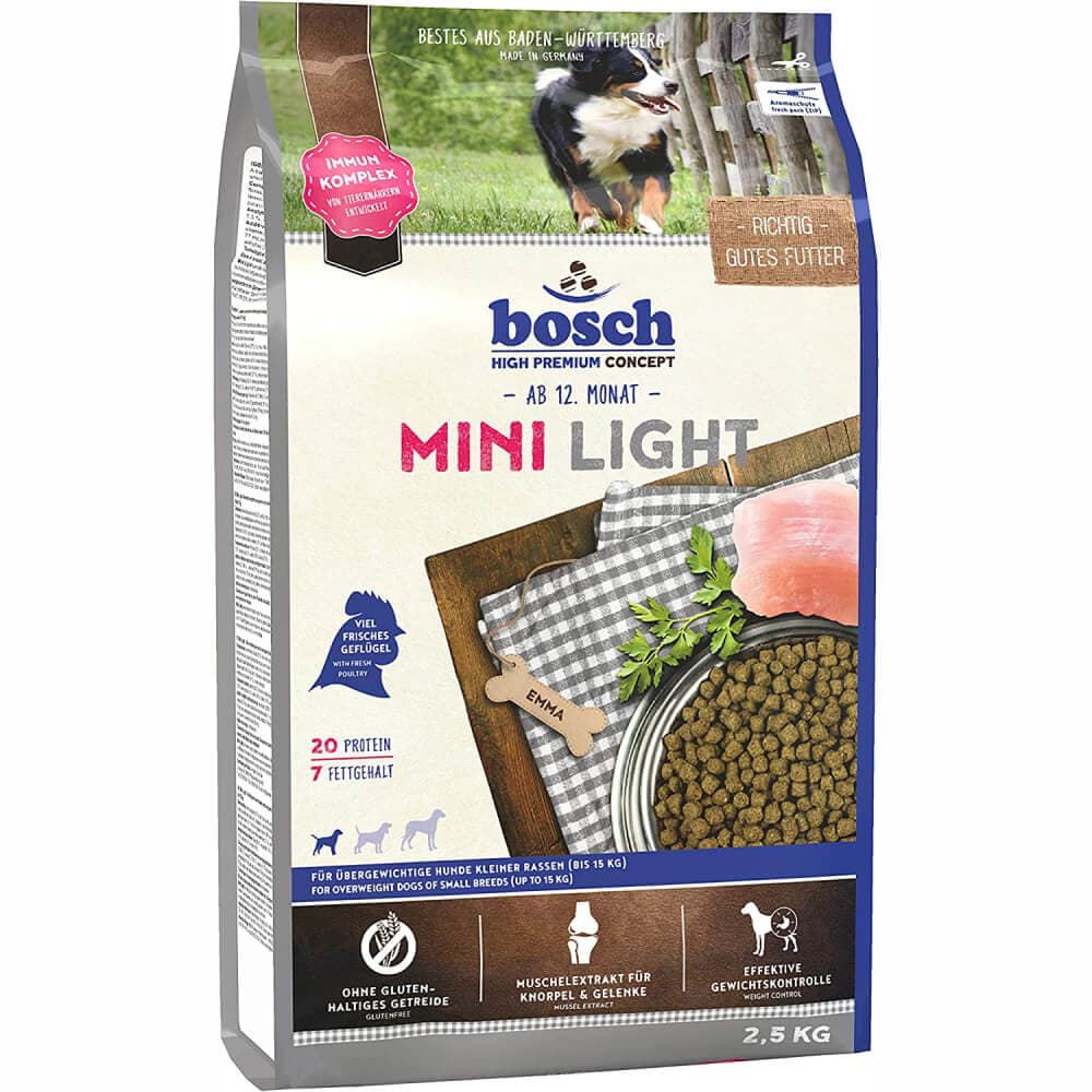 غذای خشک سگ بوش مدل Mini Light وزن ۲.۵ کیلوگرم