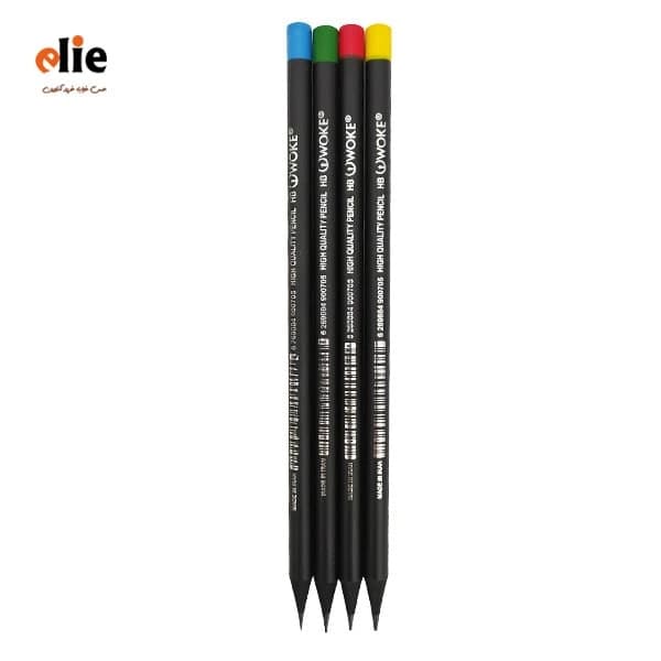 مداد مشکی وک سری Black wood بسته 4 عددی