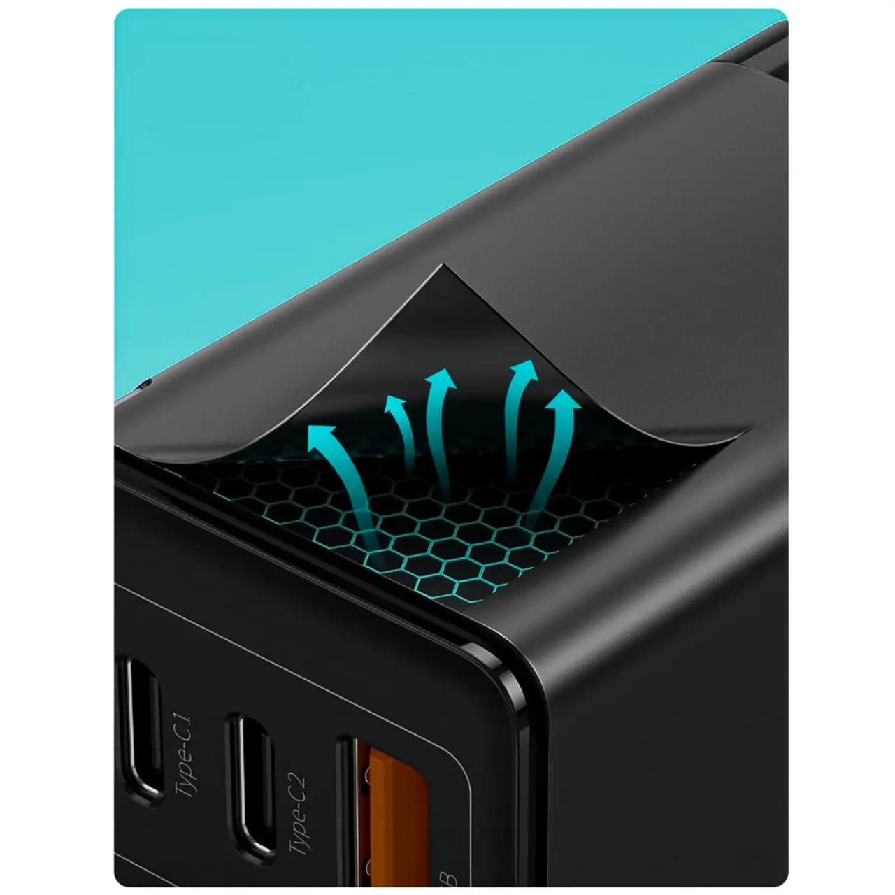 شارژر دیواری بیسوس مدل CCGAN2P GaN2 Pro با توان خروجی 65 وات به‌ همراه کابل — تصویر ۸