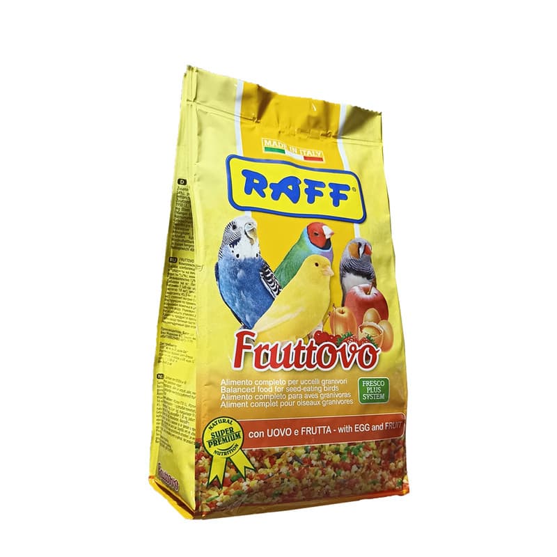 خوراک تخم مرغی غنی شده راف مدل Raff fruttovo وزن 400 گرم