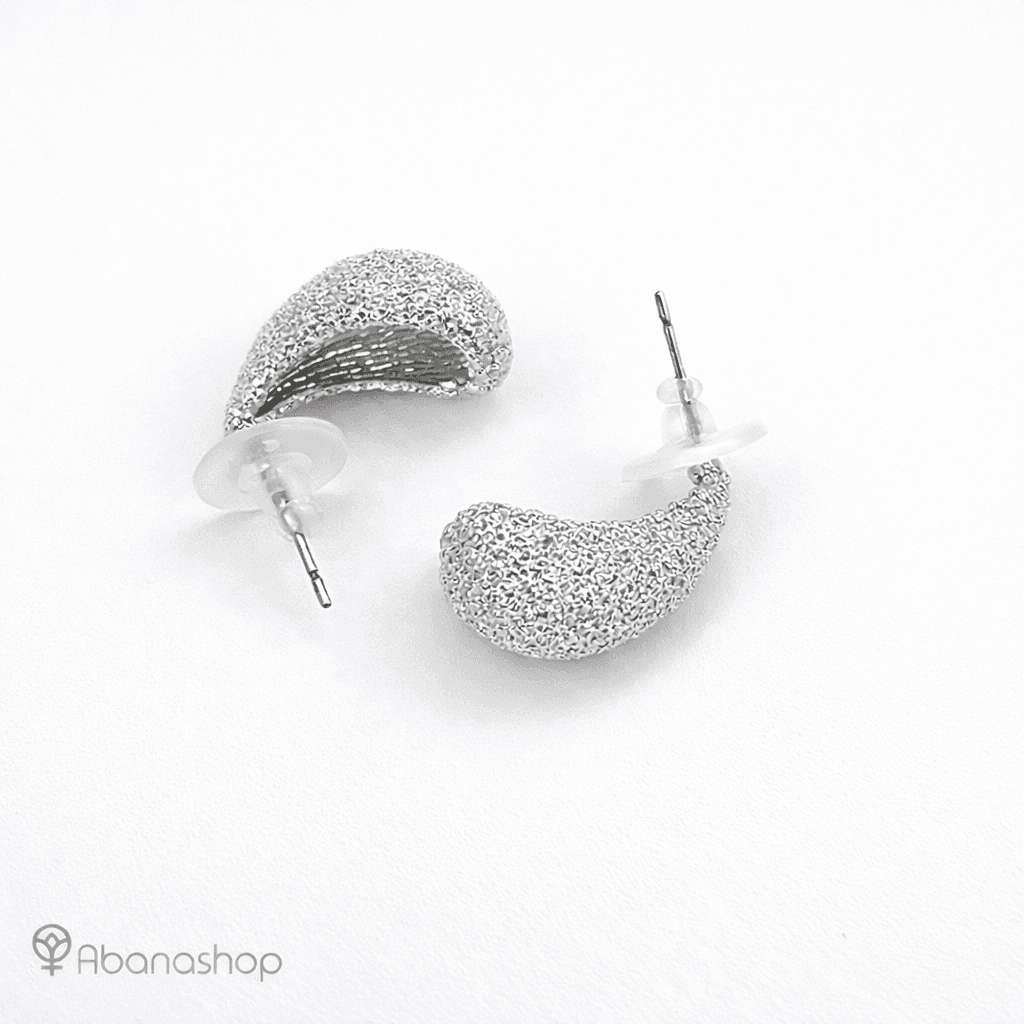 گوشواره برفی سفید مدل اشکی