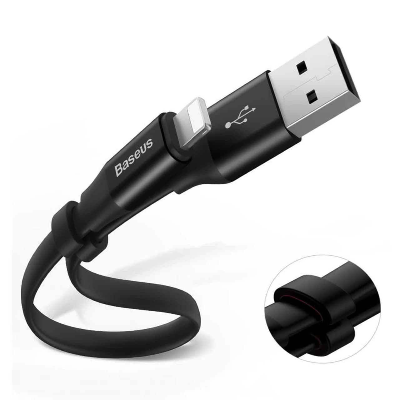 کابل تبدیل USB به لایتنینگ بیسوس مدل CALMBJ-B01 طول 23 سانتی متر — تصویر ۳