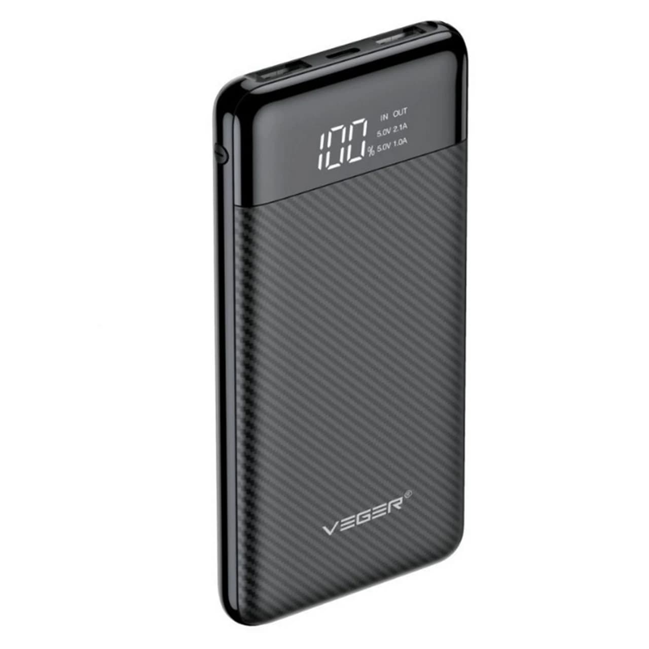 پاوربانک وگر مدل VP-1087PD با ظرفیت 10000 میلی آمپر ساعت