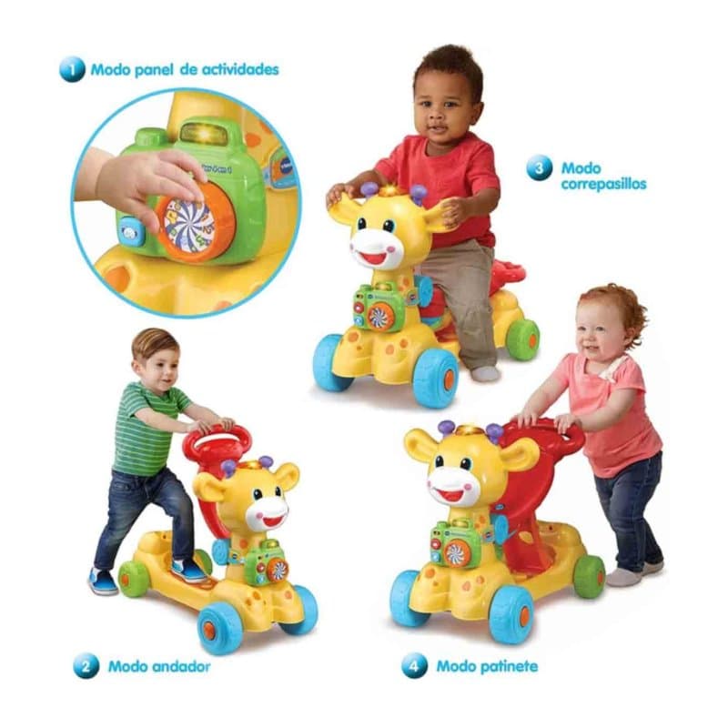 واکرو اسکوتر 3 کاره موزیکال زویه بی بی طرح زرافه (Zooye Baby(baby mak