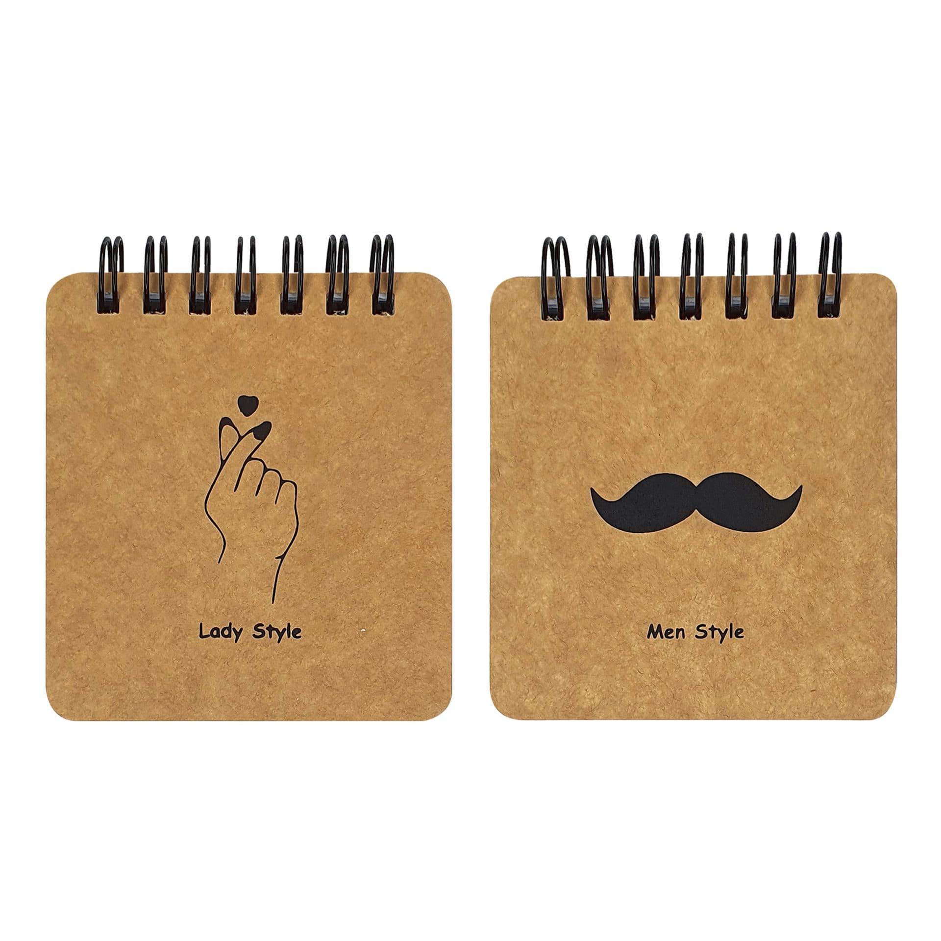 دفترچه یادداشت lady and gentleman کد 02 مجموعه 2 عددی