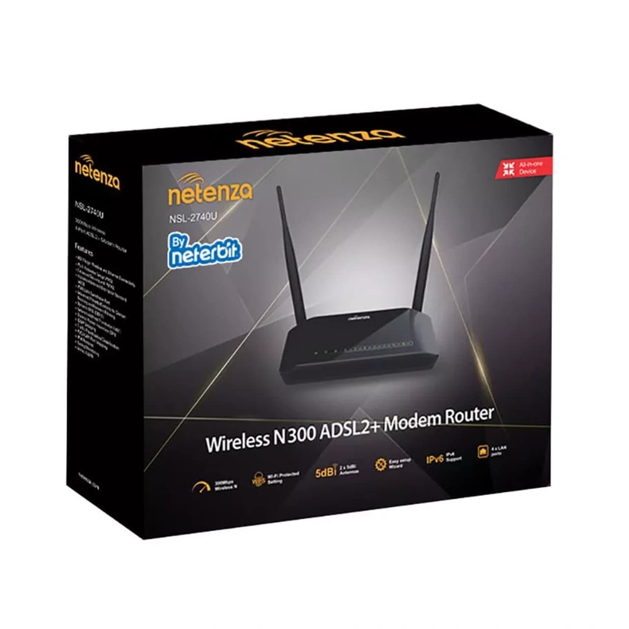 مودم روتر +ADSL2 نتنزا مدل NSL-2740U — تصویر ۴