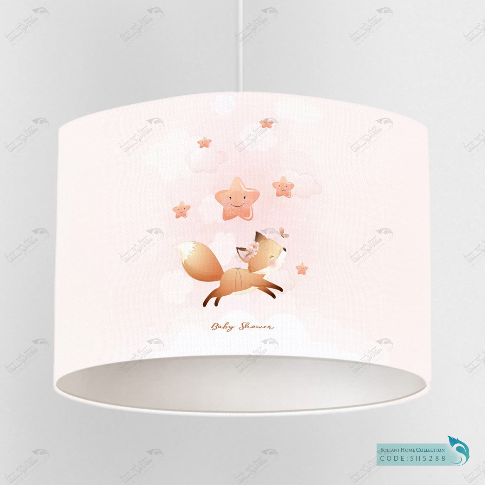لوستر اتاق کودک پسرانه طرح روباه کیوت کد SH5288 — تصویر ۲