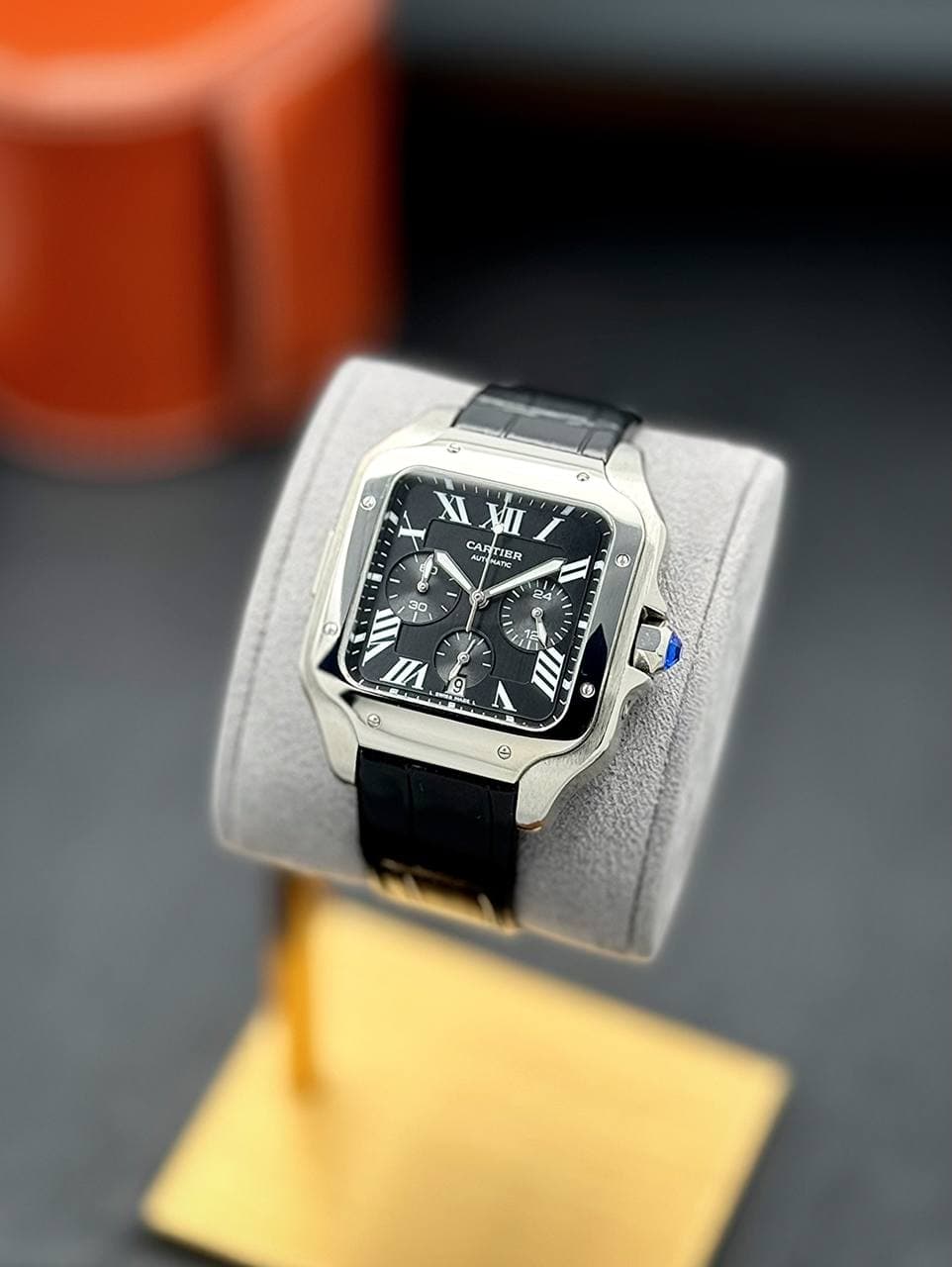 ساعت مردانه كارتيه دسانتوس کرنوگراف Cartier