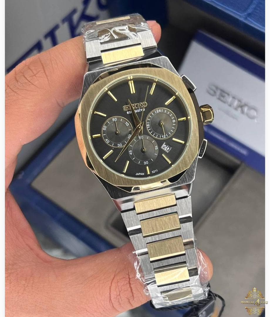 ساعت مچی مردانه سه موتوره سیکو seiko exclusive — تصویر ۵