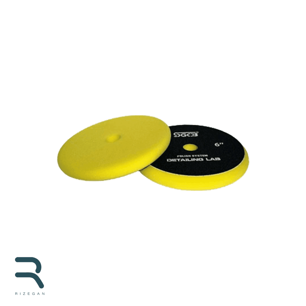 پد پولیش نرم زرد اس جی سی بی 150 میلی متری SGCB Foam Cutting Pad Hook & Loop Yellow 6inches