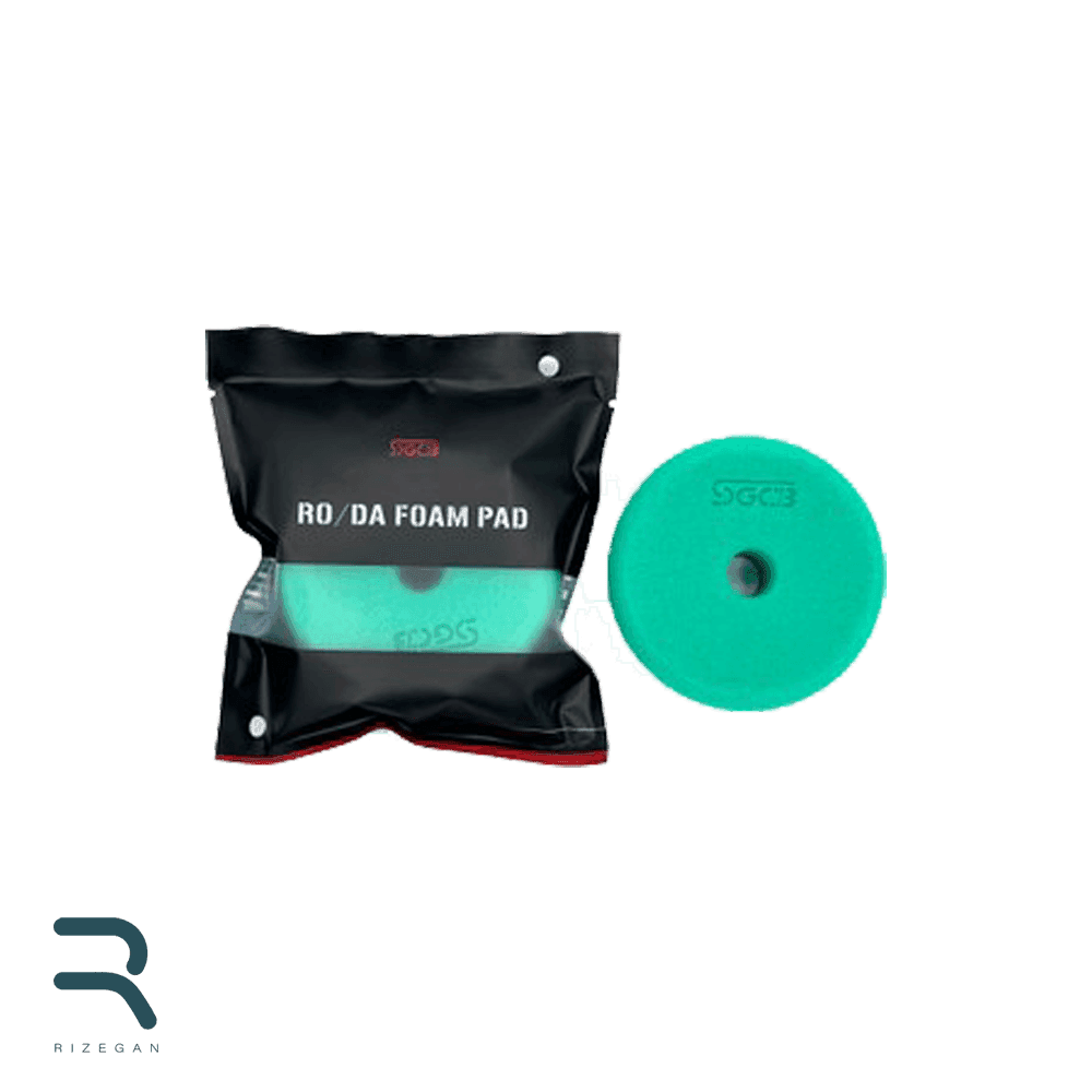 پد پولیش زبر سبز اس جی سی بی 150 میلی متری SGCB Foam Cutting Pad Hook & Loop Green — تصویر ۲