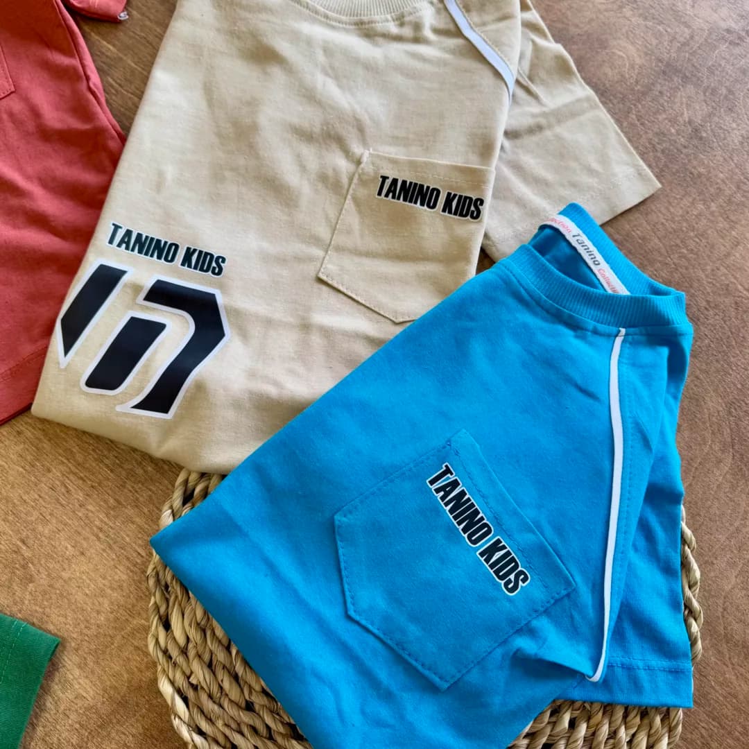 تیشرت شلوارک جیبدار Tanino Kids سایز 40،45 کد 6318 — تصویر ۳
