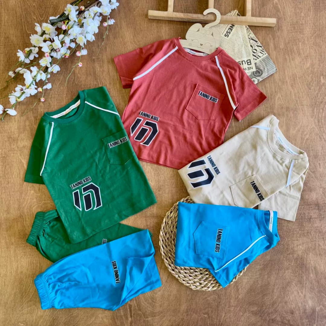 تیشرت شلوارک جیبدار Tanino Kids سایز 40،45 کد 6318