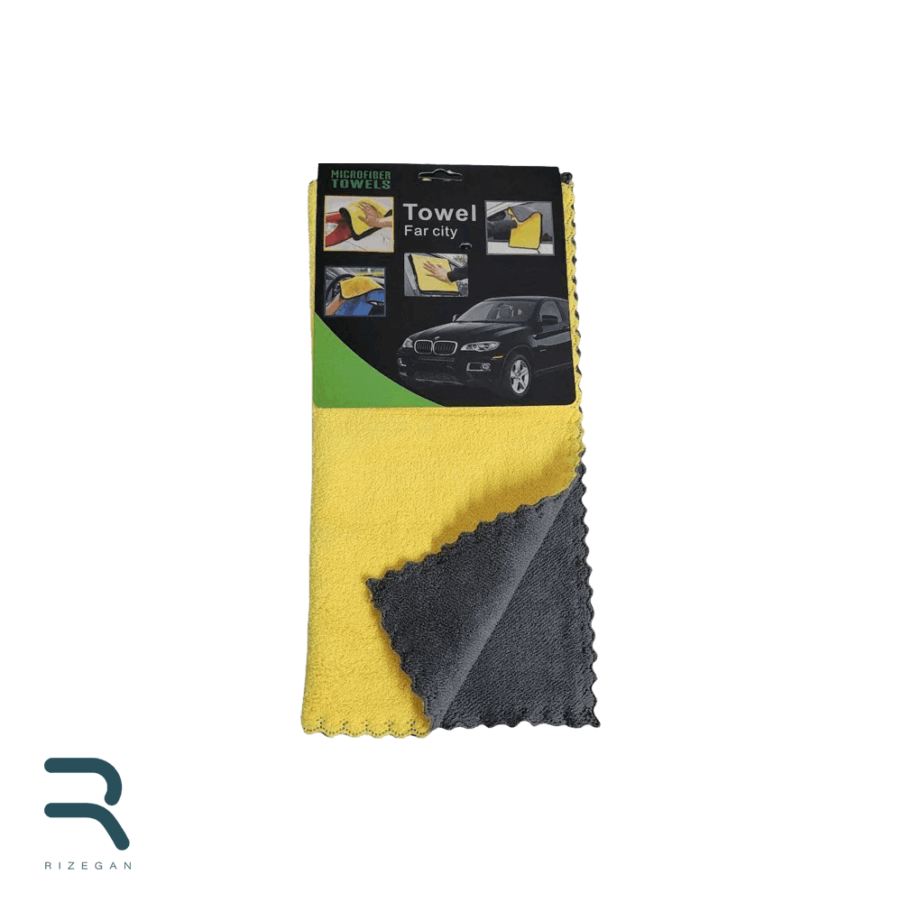 حوله مایکروفایبر مخصوص خودرو دستمال میکروفایبر دور لیزری Towel Far City — تصویر ۵