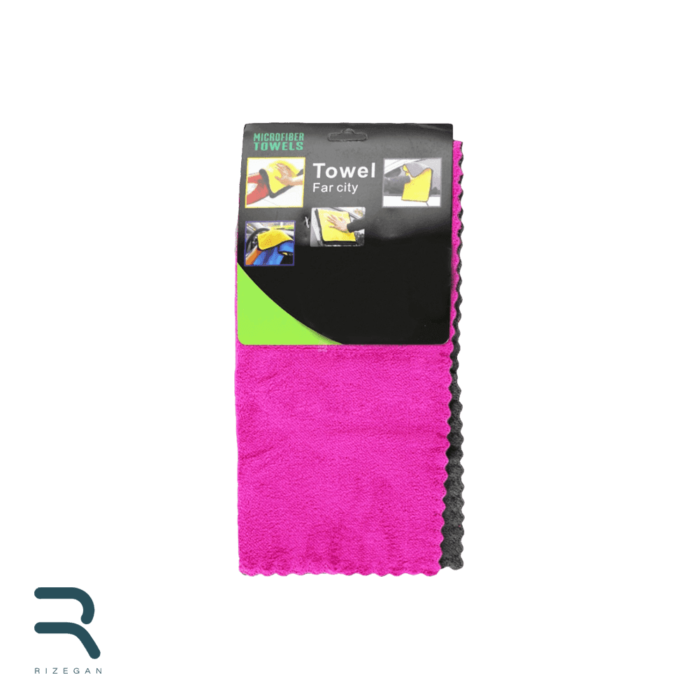 حوله مایکروفایبر مخصوص خودرو دستمال میکروفایبر دور لیزری Towel Far City — تصویر ۶