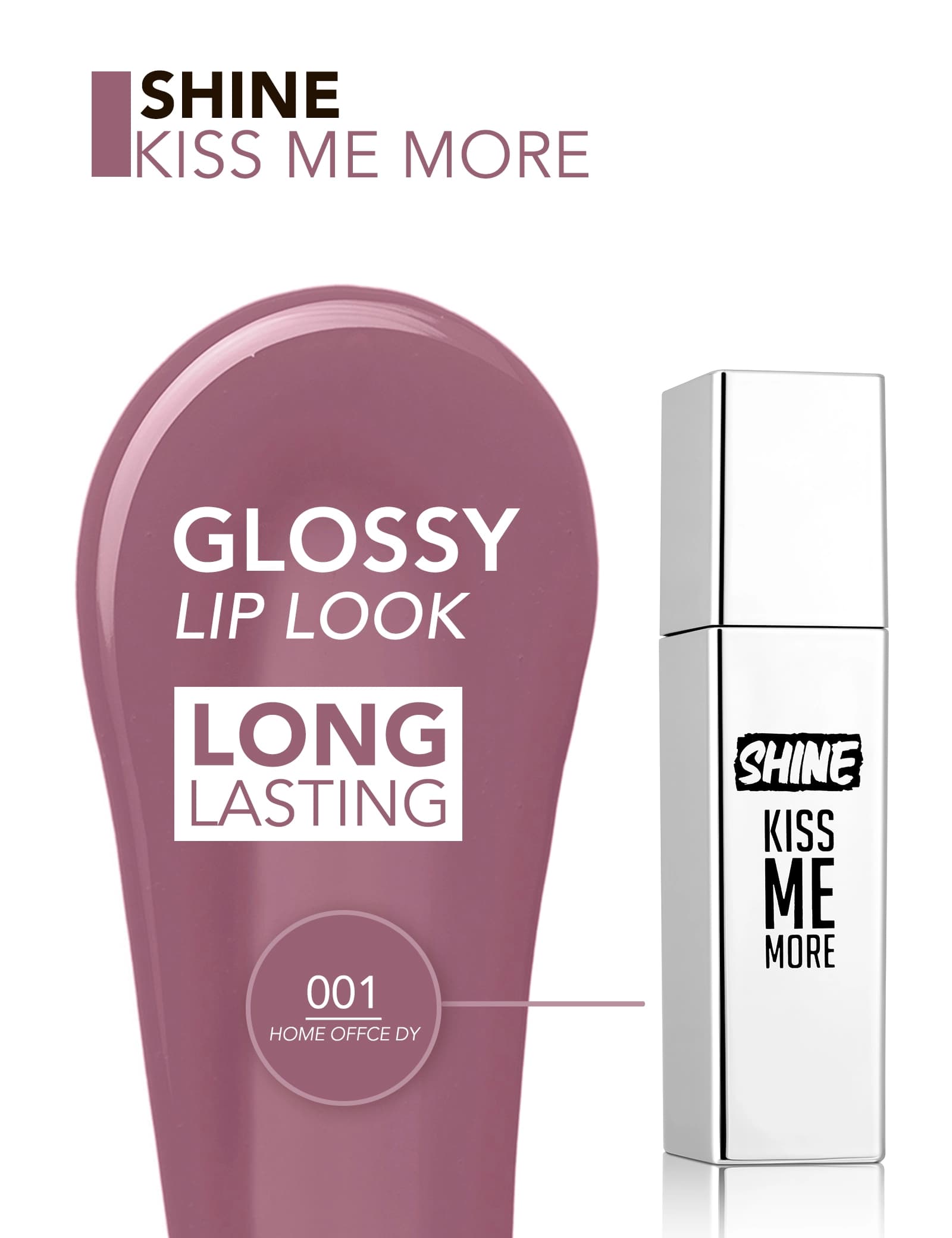 رژ لب مایع فلورمار مدل Kiss Me More Shine — تصویر ۶