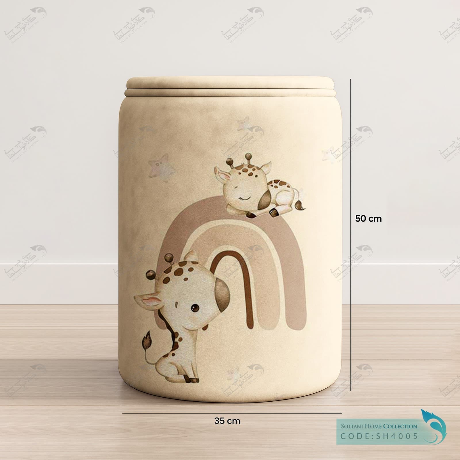 باکس وسایل درب دار طرح زرافه کوچولو کد SH4005 — تصویر ۲