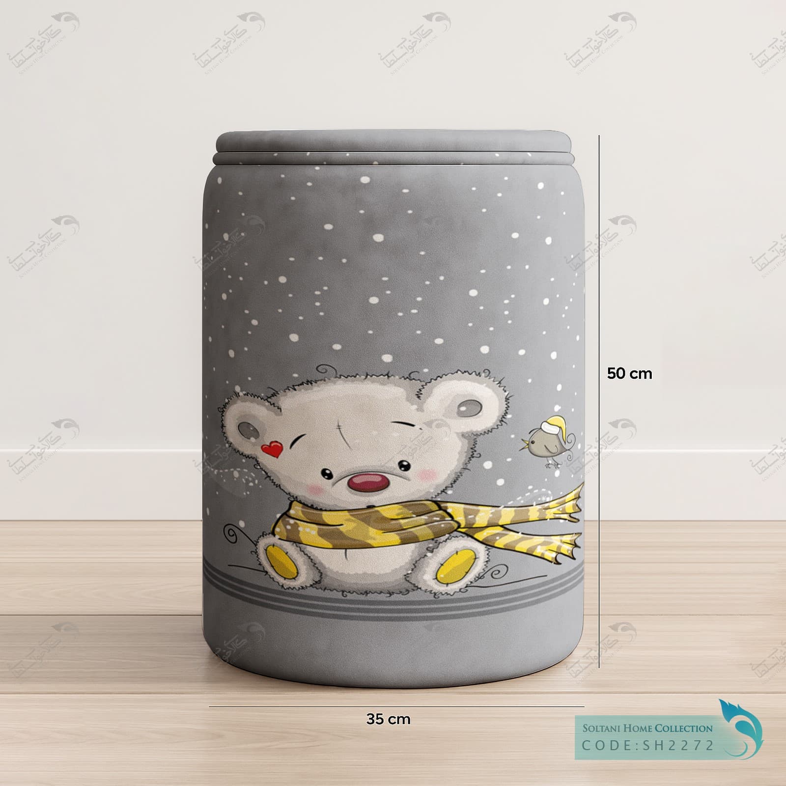 باکس وسایل درب دار طرح خرس ناز کد SH2272