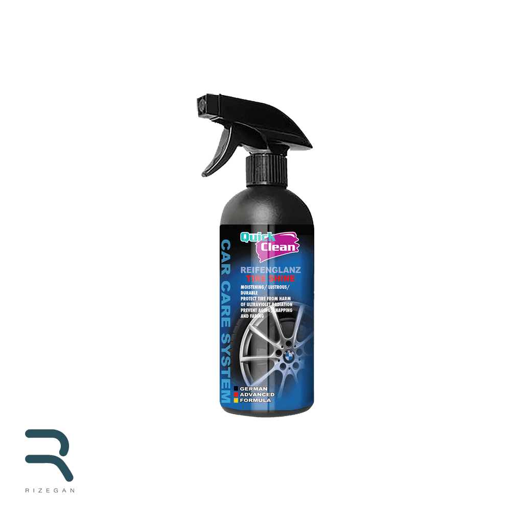 اسپری تمیز کننده و براق کننده لاستیک خودرو کوییک کلین QuickClean Tire Shine