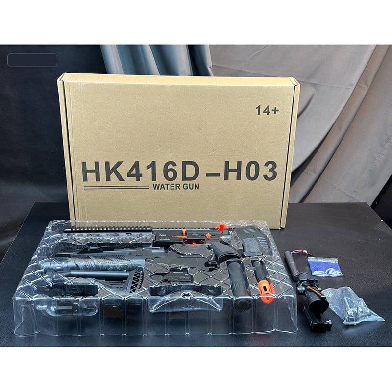 تفنگ بازی شارژی تیر ژله ای مدل کلاشینکف سری AK کد HK416D-H03