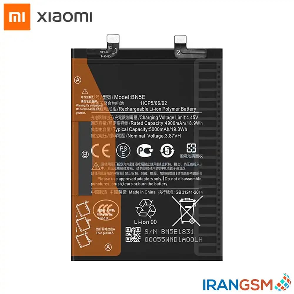 باتری موبایل شیائومی Xiaomi Redmi Note 11 Pro 2022 مدل BN5E