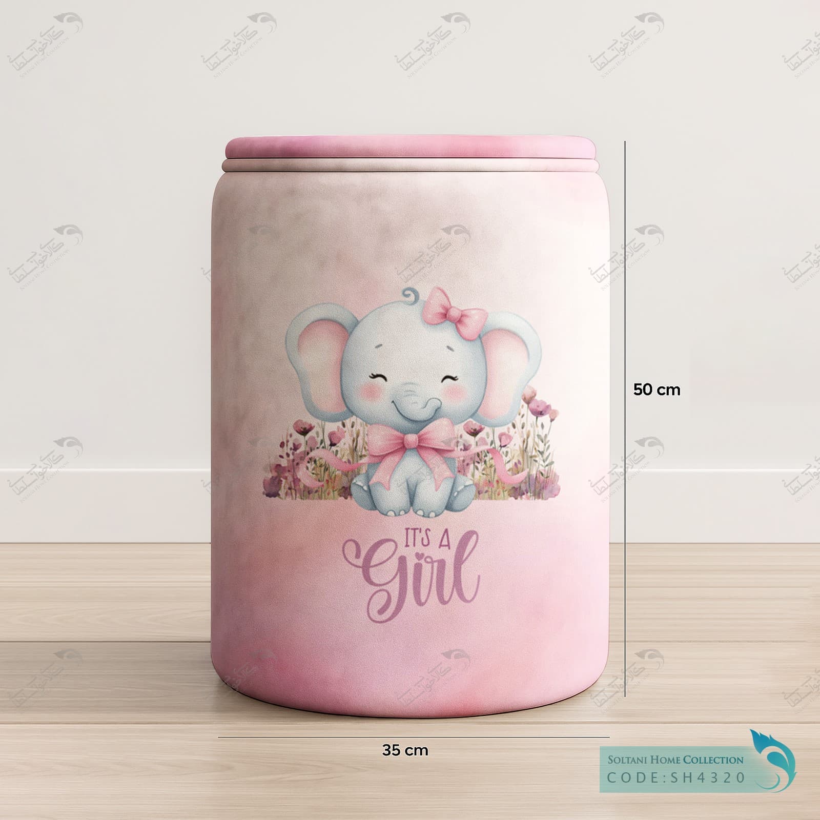 باکس وسایل درب دار طرح بچه فیل کد SH4320