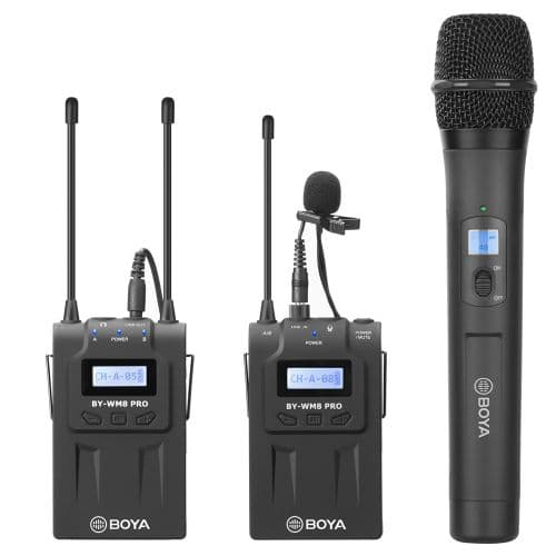 میکروفون بیسیم دستی و یقهای بویا BY-WM8 PRO-K4