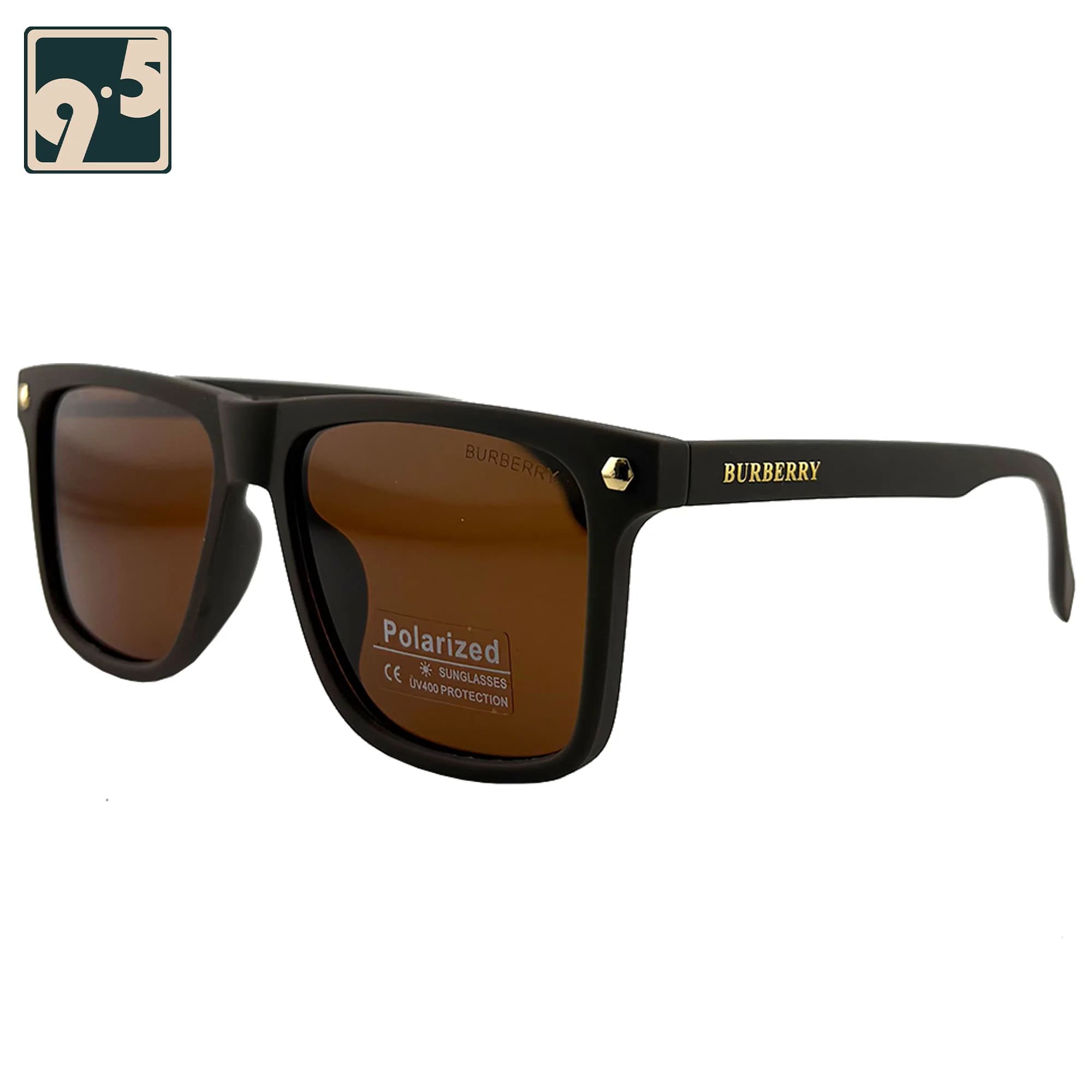 عینک آفتابی مردانه مات قهوه ای Burberry 9829 — تصویر ۲