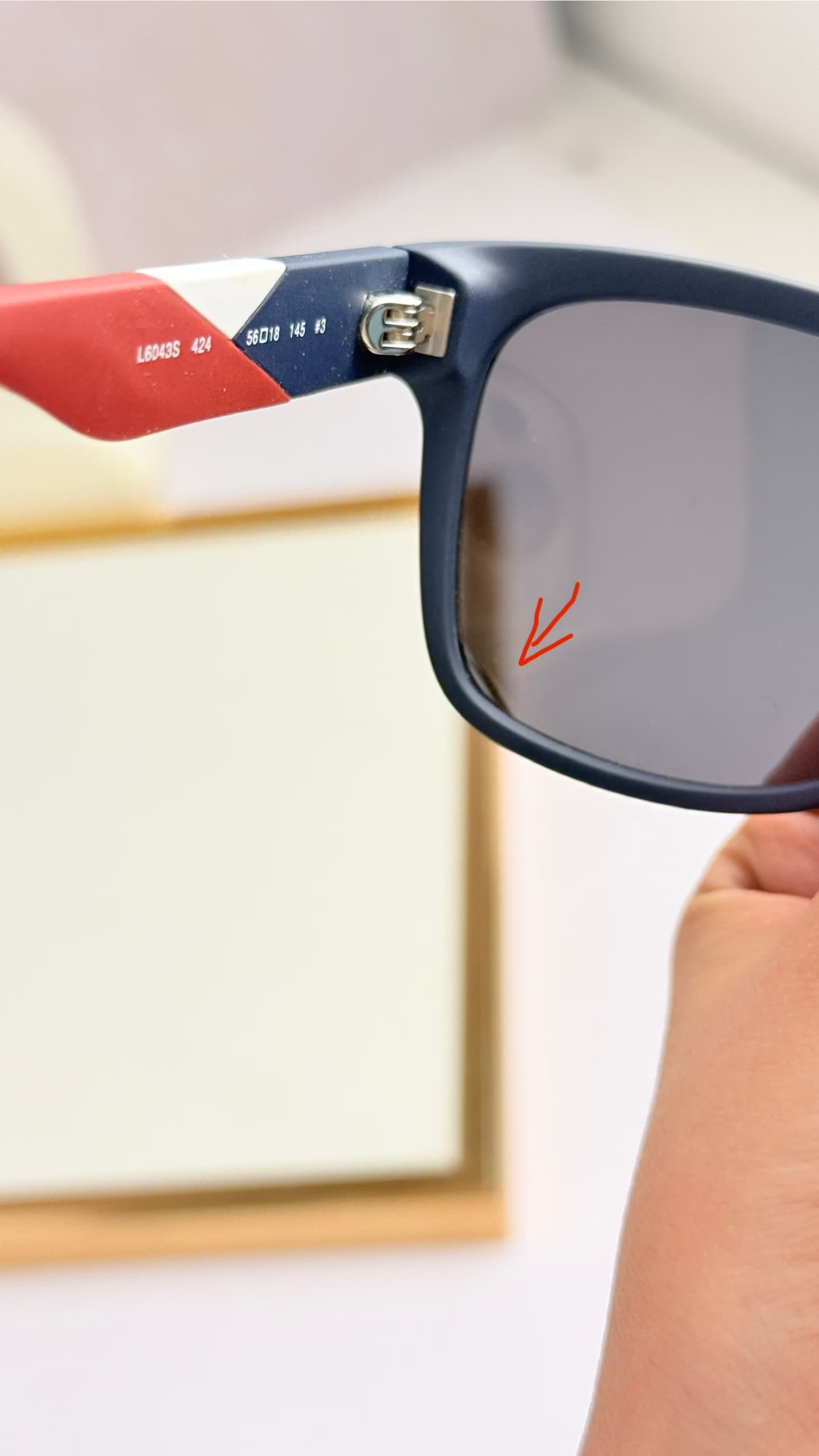 عینک آفتابی اورجینال اسپرت لاکوست مدل LACOSTE L6043S — تصویر ۱۰