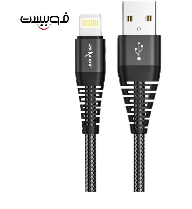 کابل تبدیل USB به لایتنینگ زیلوت مدل C03i طول 1متر فست شارژ — تصویر ۴