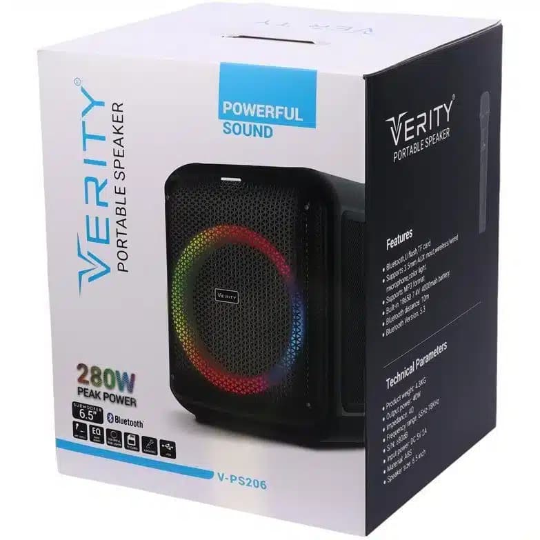 اسپیکر بلوتوثی قابل حمل وریتی مدل V-PS 206 — تصویر ۶