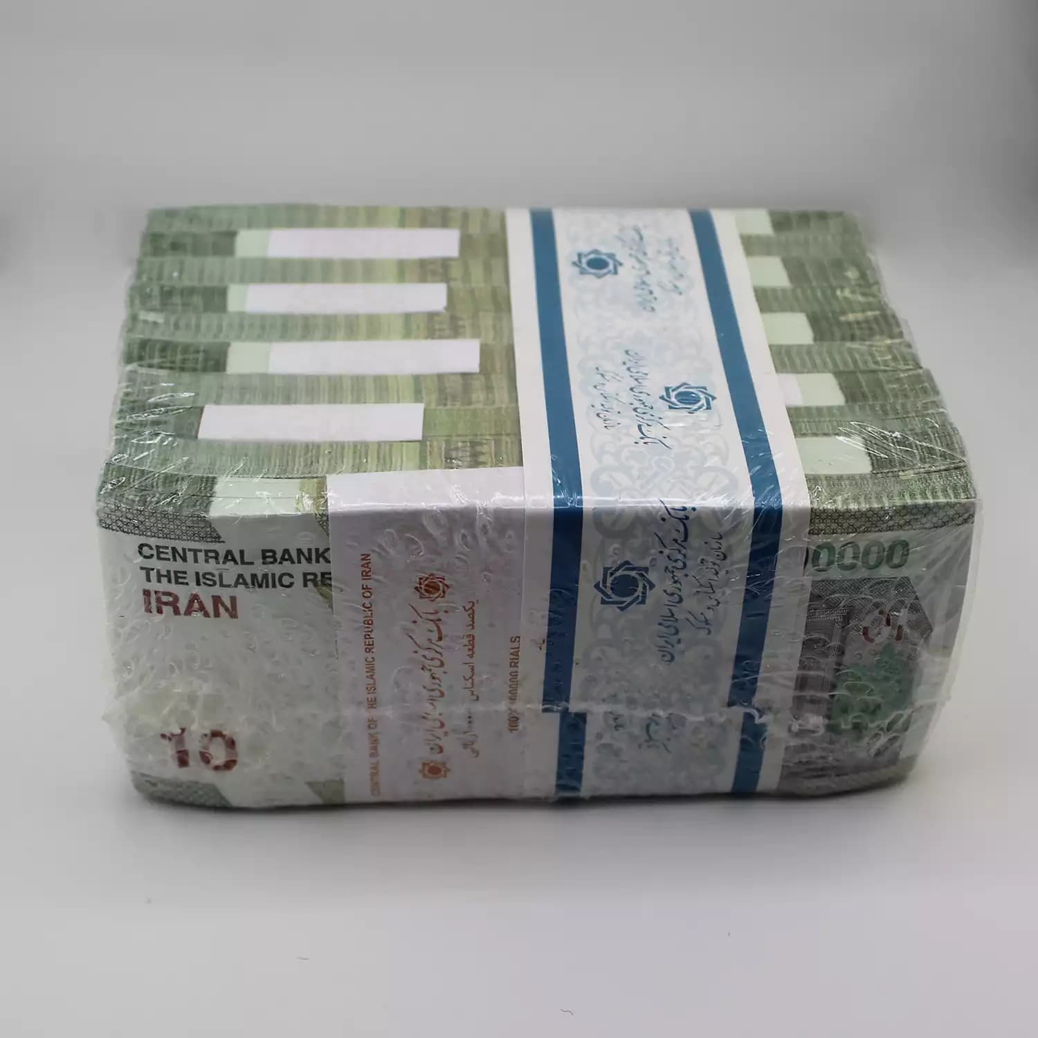 یک باکس اسکناس 10000 تومانی جمهوری اسلامی – 10 بسته بانکی – 755001 — تصویر ۳