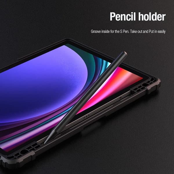 کیف بامپردار نیلکین تبلت سامسونگ گلکسی Tab S10 FE مدل محافظ دوربین — تصویر ۸