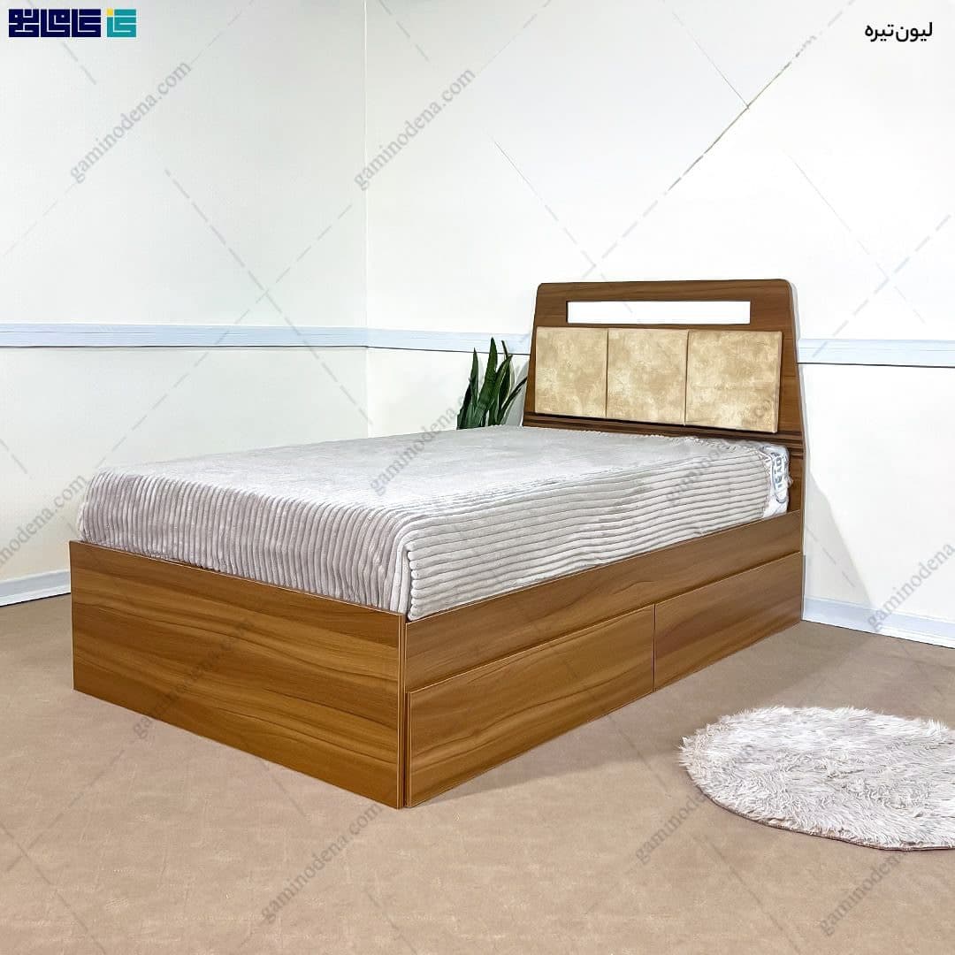 تخت خواب پارچه ای آبنوس 120