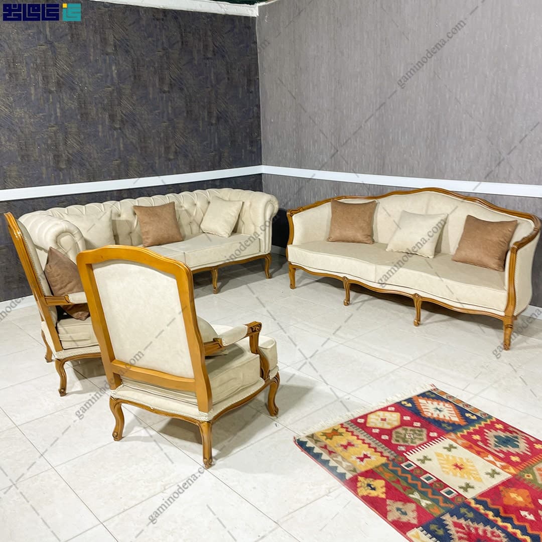 مبل فرانسوی چستر روما 8 نفره (Roma furniture)