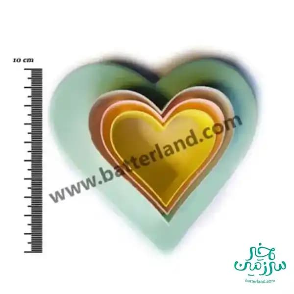 کاتر قلب دوطرفه 3 عددی